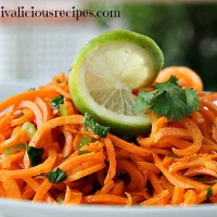 Carrot Noodles with Lime & Chilli